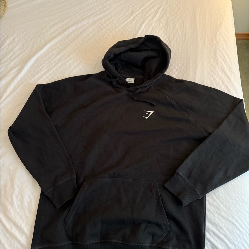 Gymshark Black Hoodie Sweatshirt Essential Comfort